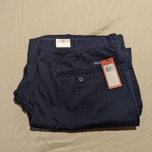 🆕NWT IZOD SOFT WASH BLUE DENIM SHORTS - SIZE 40 - Picture 1 of 4